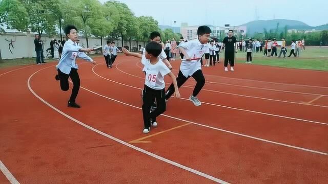 龙溪小学第12届田径运动会 男子4*100米 接力赛