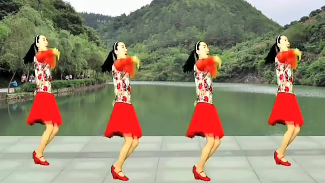 广场舞《山不在转水在转》32步坝坝舞,舞步简单易学!_高清1080P在线观看平台_腾讯视频