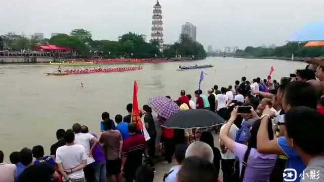 中华传统龙舟赛广东东莞万江龙舟第一景