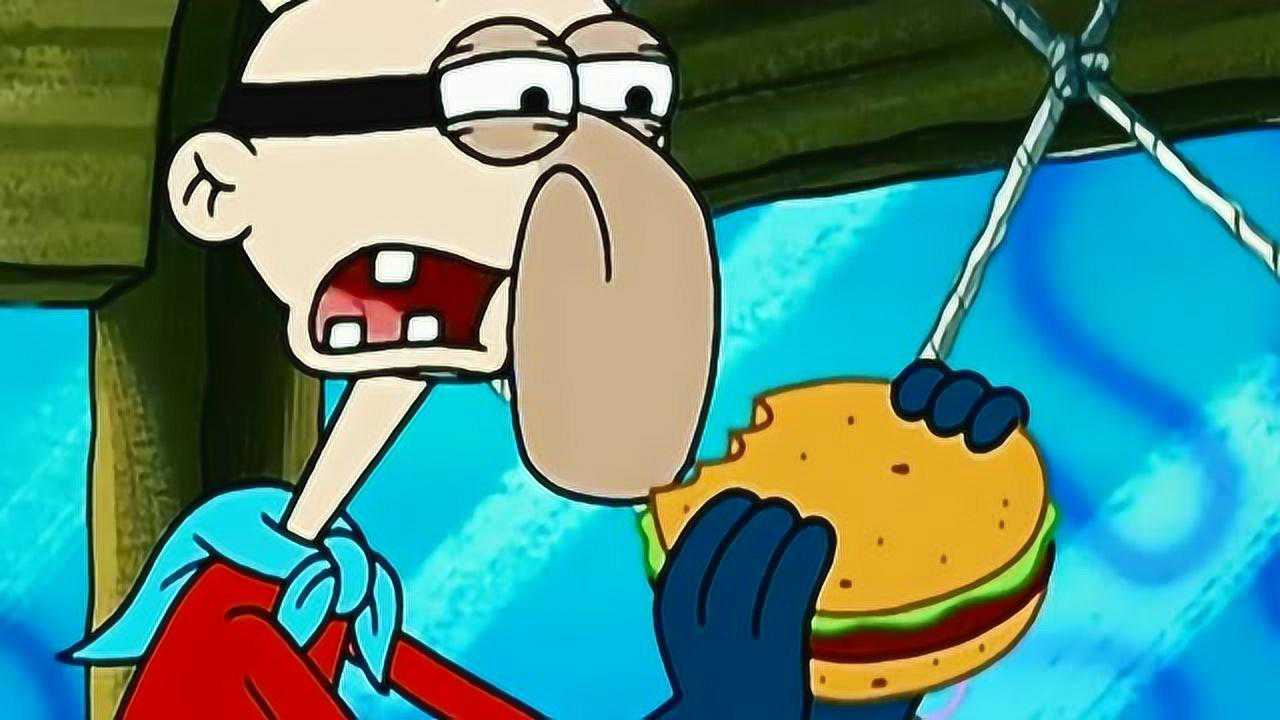 海绵宝宝企鹅男孩吃上蟹黄堡还被称为企鹅男人