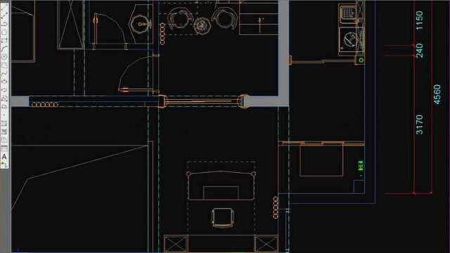 CAD施工图之草图讲解衣帽间隐形床 朱老师全套教程