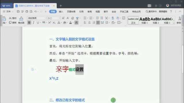 玩转办公软件WPS 2019——5 WPS文字格式的设置