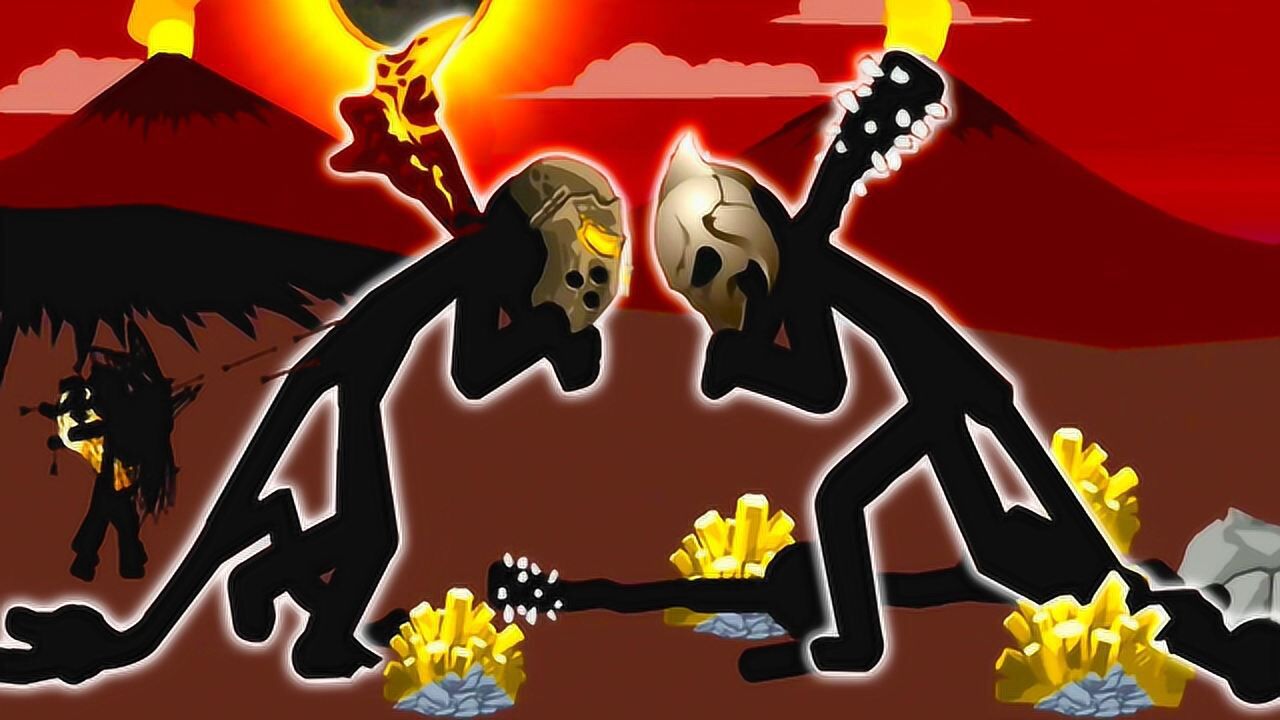 火柴人战争遗产20个弓箭手配合狮鹫大帝对战大boss险胜