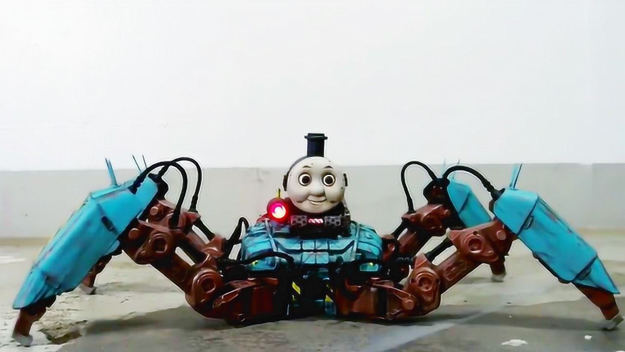 托马斯小火车版的爬行机器人见过吗?绝对是玩具机器人里的一霸!