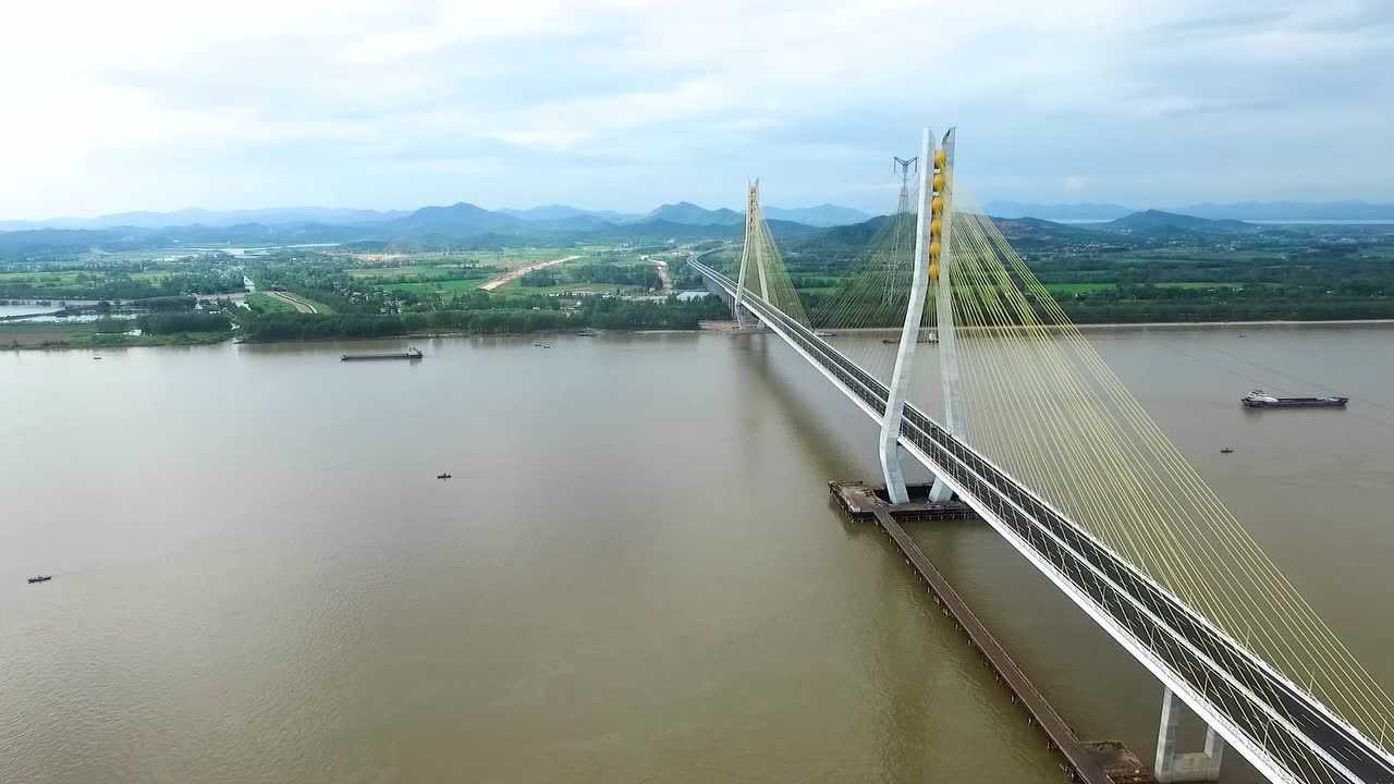 池州长江公铁大桥图片