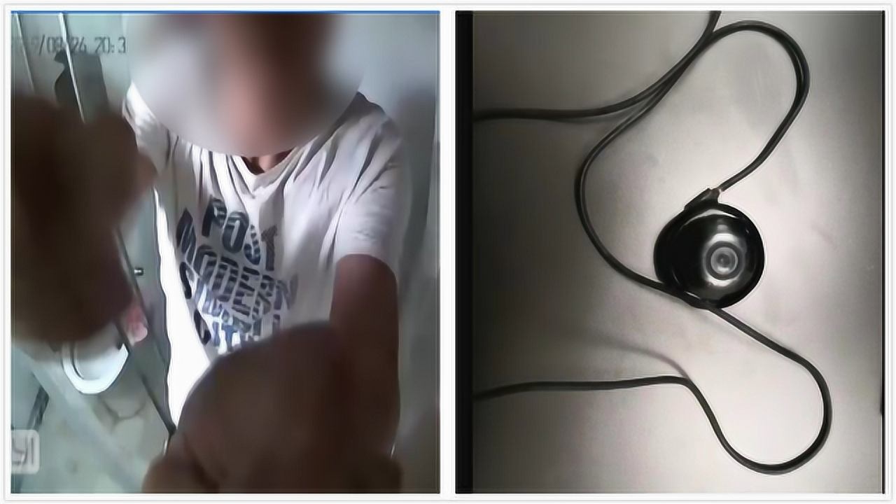 姑娘浴室洗澡时发现被偷拍嫌疑人没想到作案全过程也被记录_高清