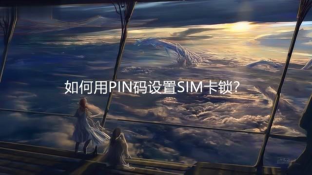 如何用PIN码设置SIM卡锁?