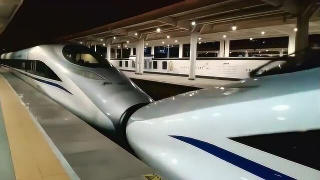 CRH380AL实力担当G2357次高铁,减速驶入金华站停靠