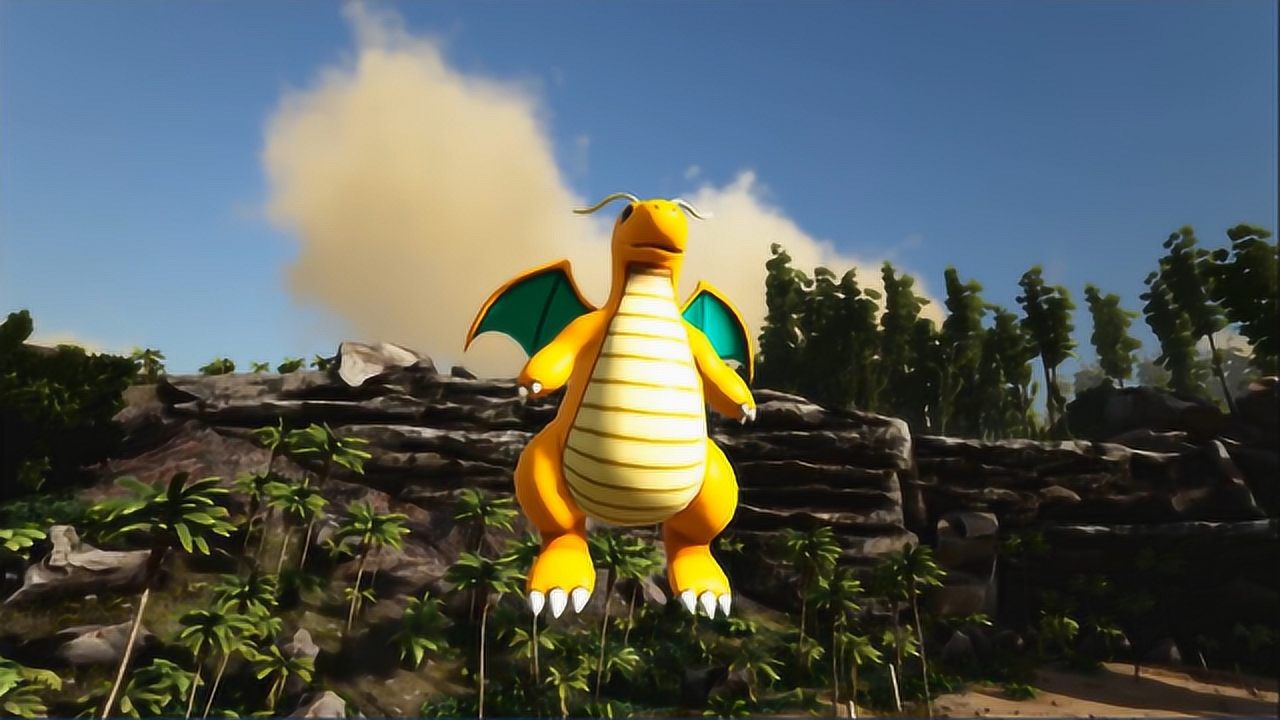 方舟神奇宝贝:呆呆萌萌的快龙神奇宝贝