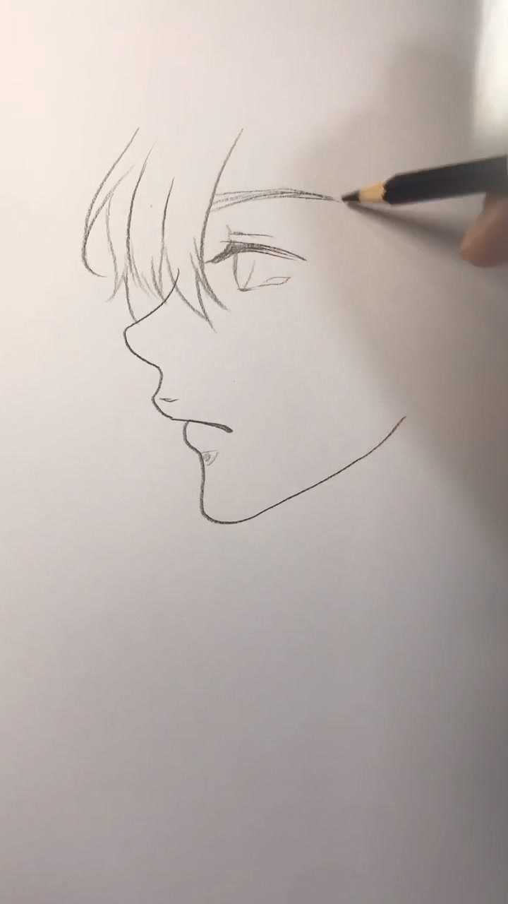 一看就会的侧脸漫画侧脸男女通用