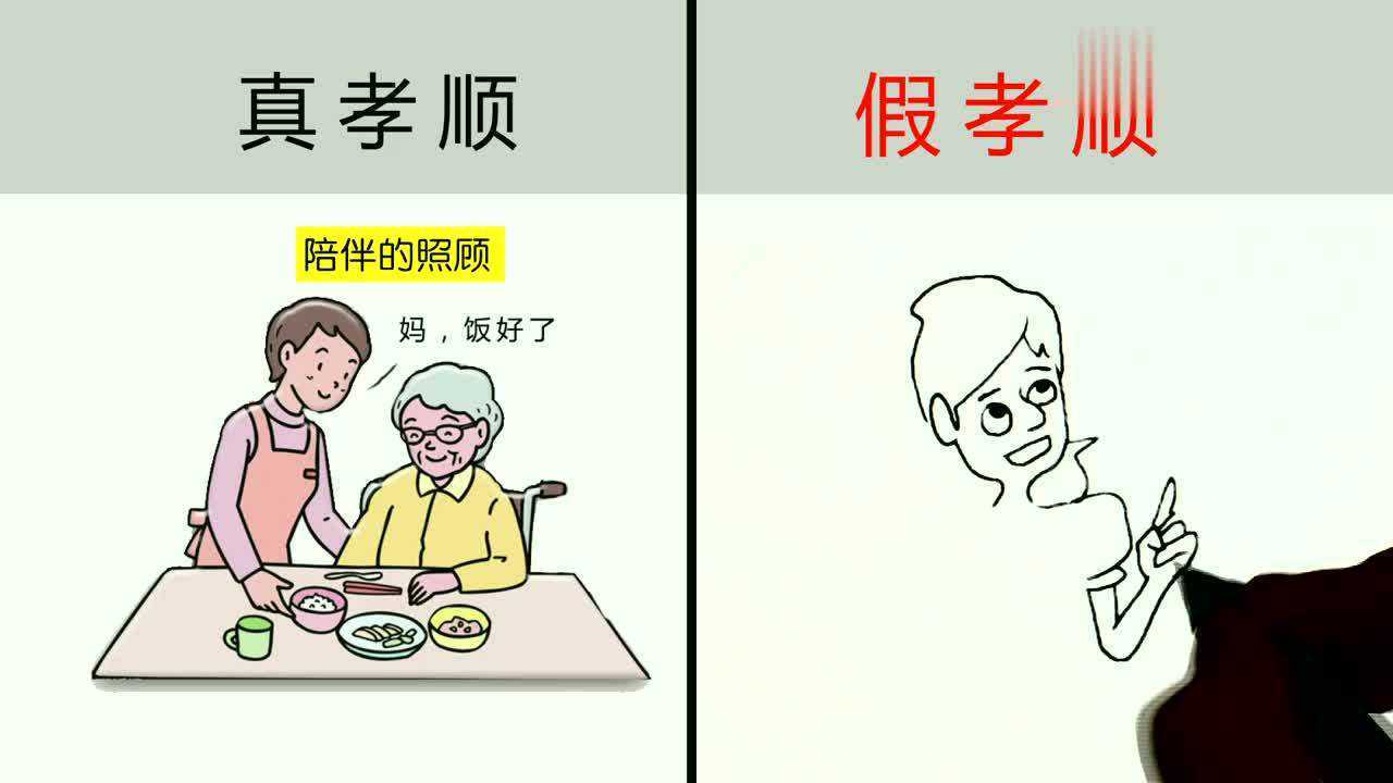 真孝顺vs假孝顺对比强烈值得你反思