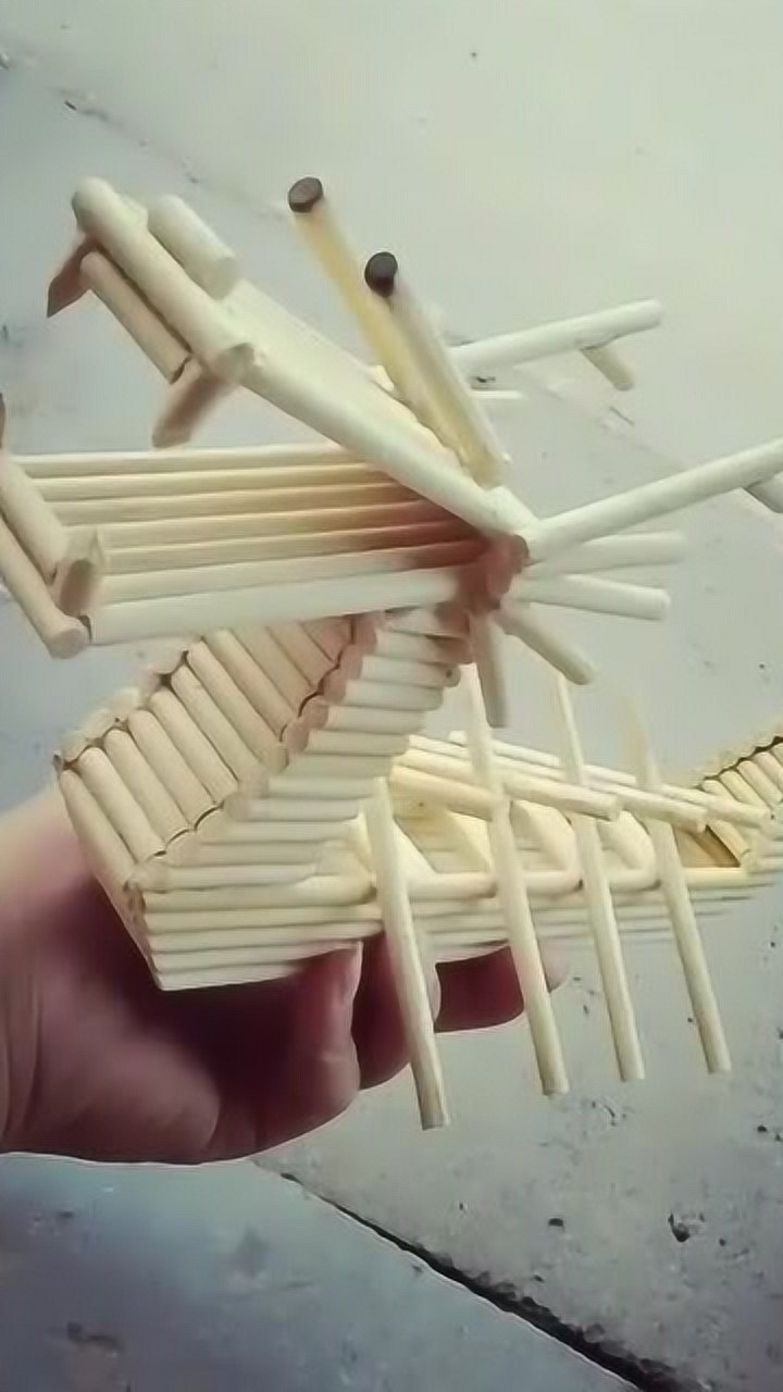 一次性筷子制作龙