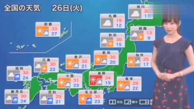 日本天气预报开头是这样的,像极看MV