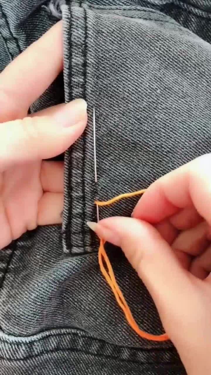 小技巧一拉就消失的隐形针法学会你就赚到了