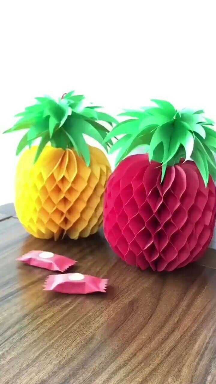 手工制作菠萝简单好看的装饰品
