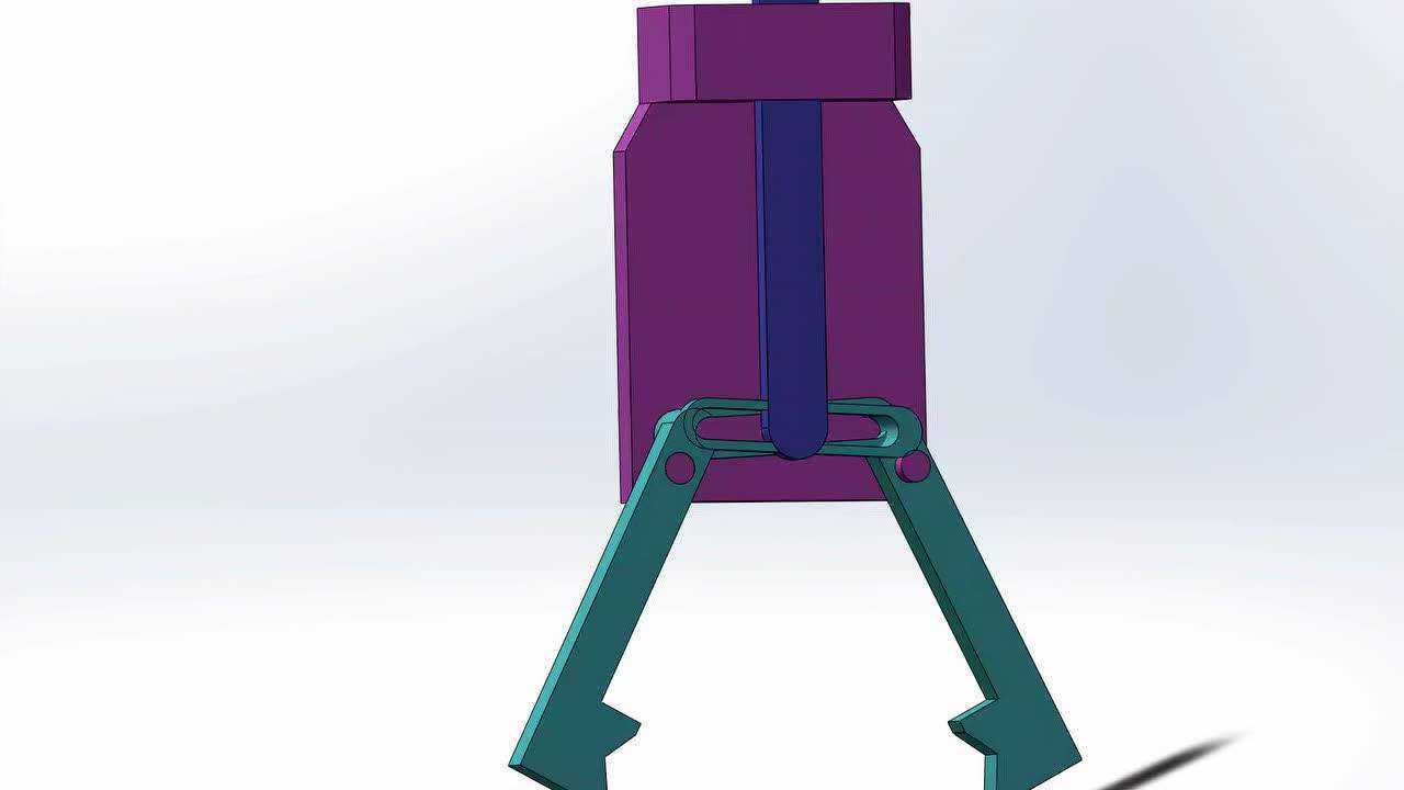 滑槽式杠杆回转型手爪