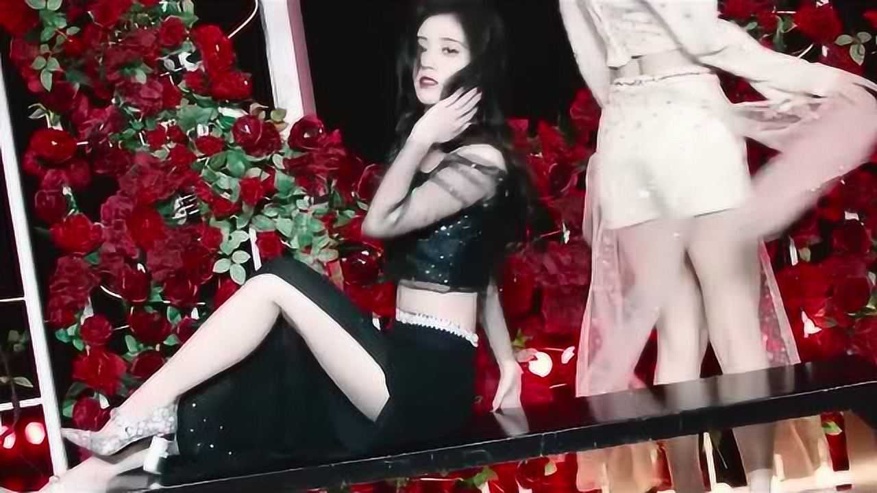 鞠婧祎《爱未央》,在鲜花的映衬下,更显貌美气质
