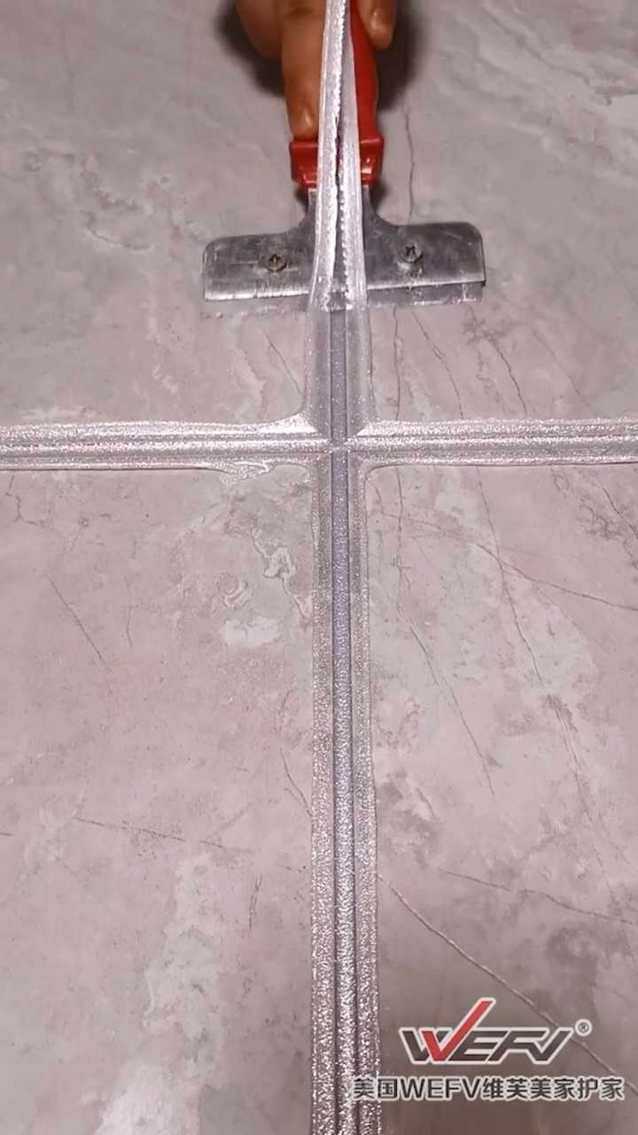 月光银美缝效果