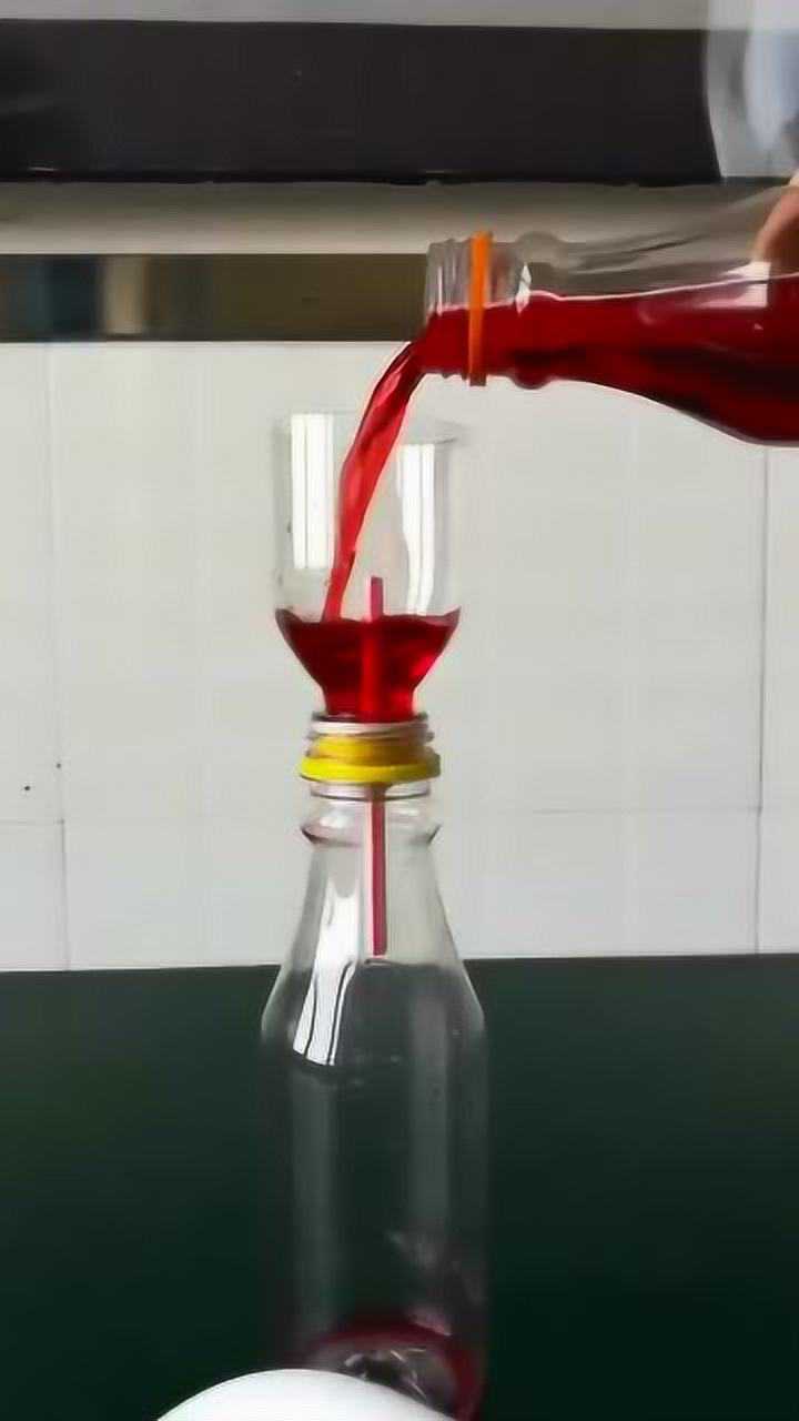 有趣的科学小实验虹吸现象了解一下就是这么神奇