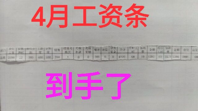 95后贵州小伙,在一线城市一家公司做了5年普工,最后竟然只发了这点工资