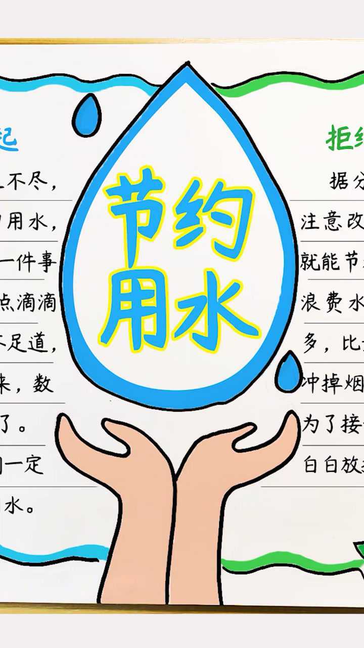 节约用水造福人类简单的节约用水手抄报内容文字