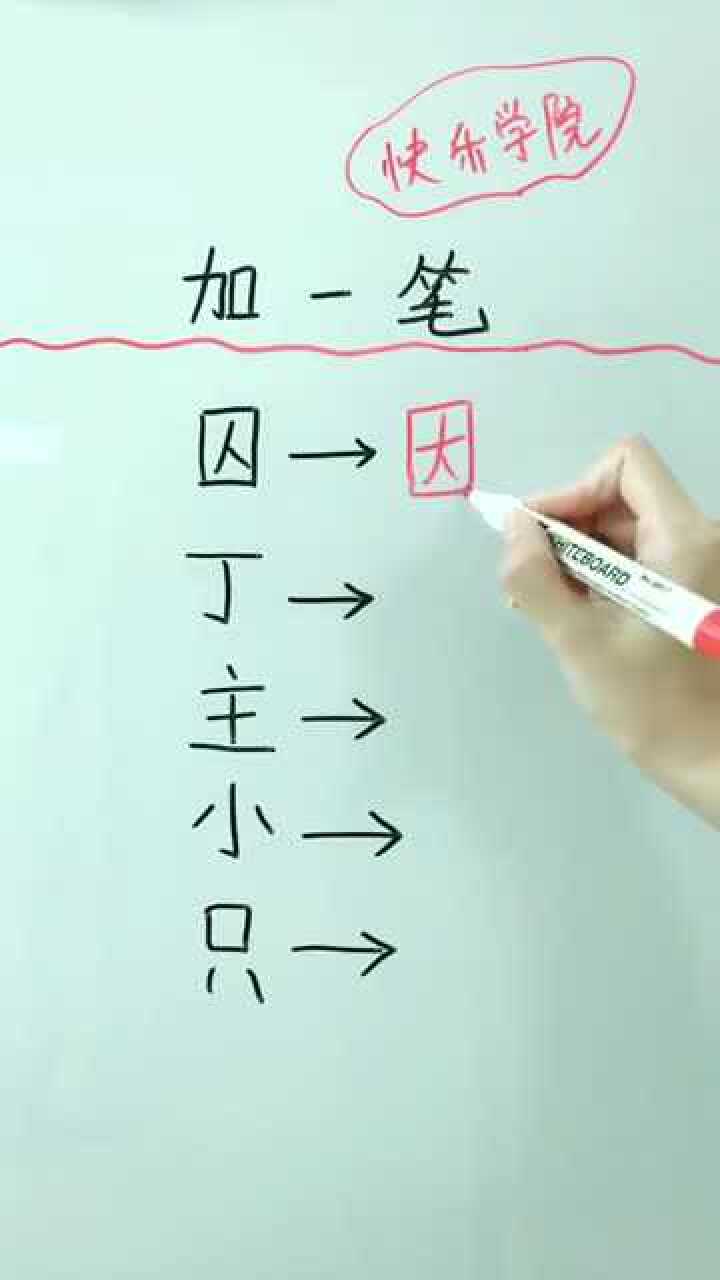 加一笔变成新字你能写出来几个