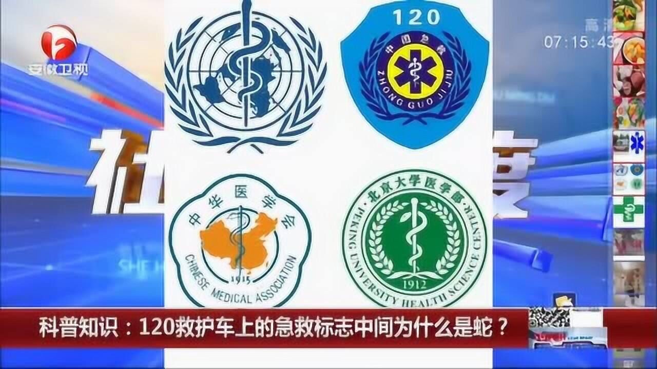 科普知识:120救护车上的急救标志中间为什么是蛇?_高清1080P在线观看平台_腾讯视频