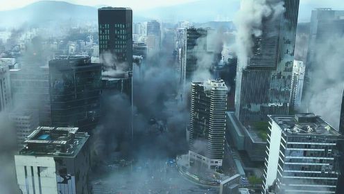 号称亚洲版的2012，韩国顶级特效灾难电影，超级地震瞬间摧毁城市建筑