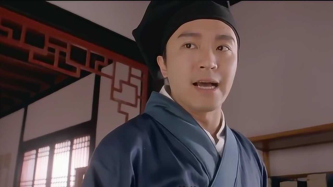 唐伯虎点秋香:唐伯虎一下就猜出两位公子是低能儿,两个公子跪下表示