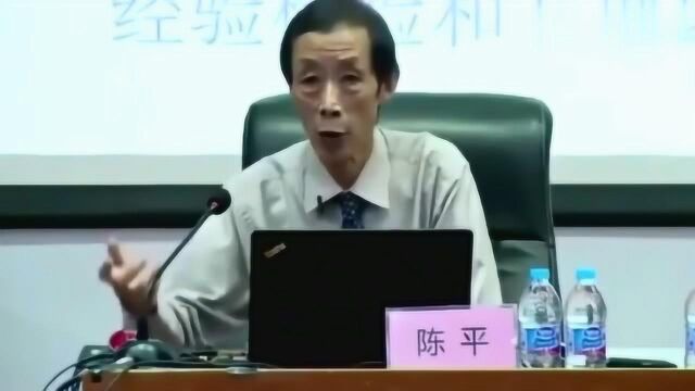 复旦陈平教授解读:美国的市场能优化配置资源吗,你跟我说?