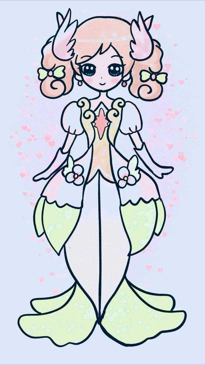 画女神安琪儿卡通简笔画公主