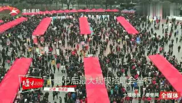 找工作的来看看!节后最大规模招聘会十堰人民广场举行