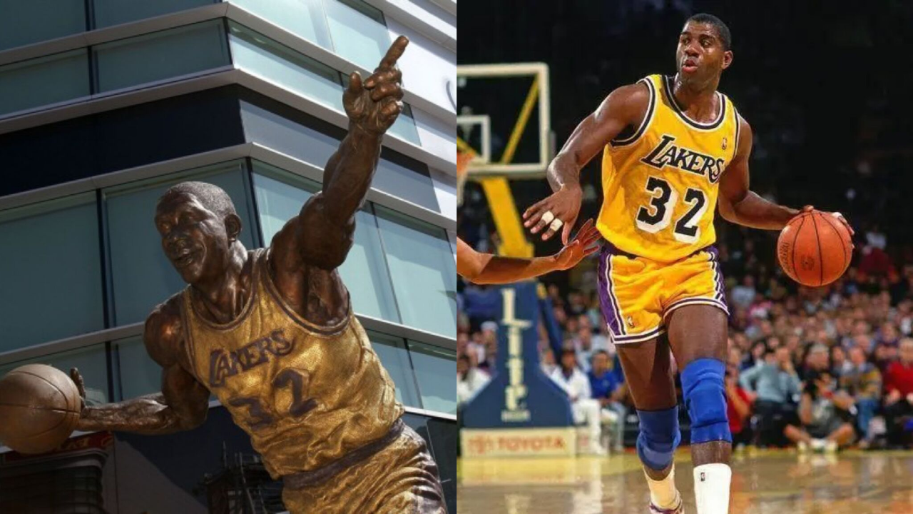 篮球疯|nba八大铜人阵之魔术师约翰逊,以中锋身份夺冠的控卫