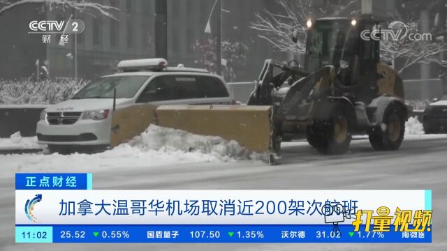 加拿大温哥华机场取消近200架次航班