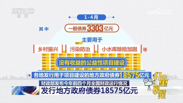 今年14月各地发行用于项目建设的地方政府债券18575亿元