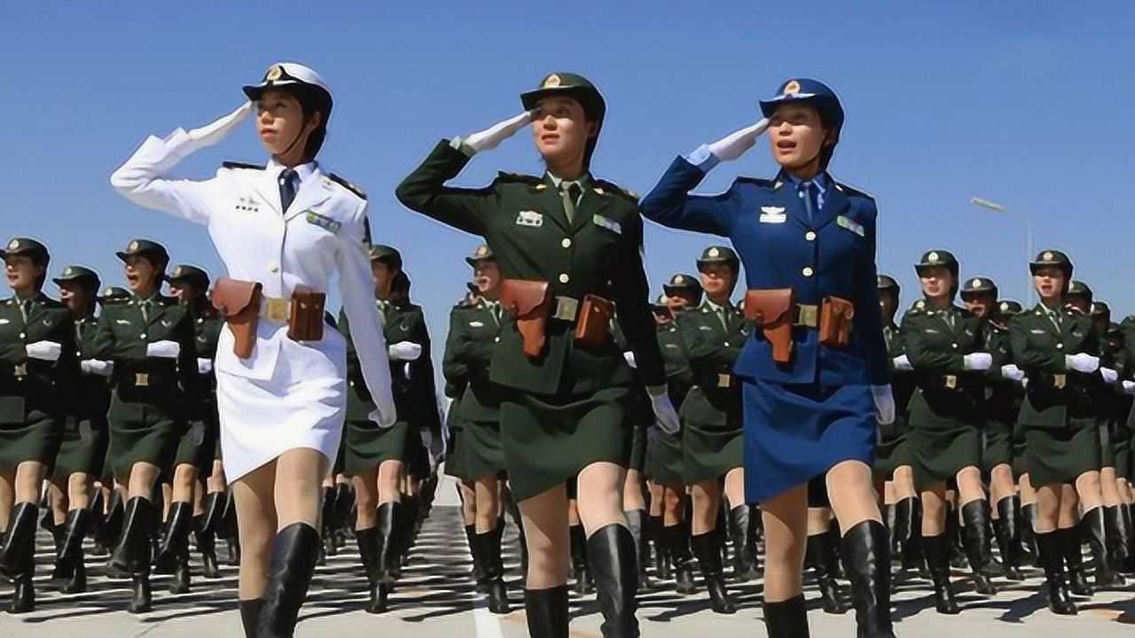 女兵方阵最靓眼 回顾中国女兵阅兵式