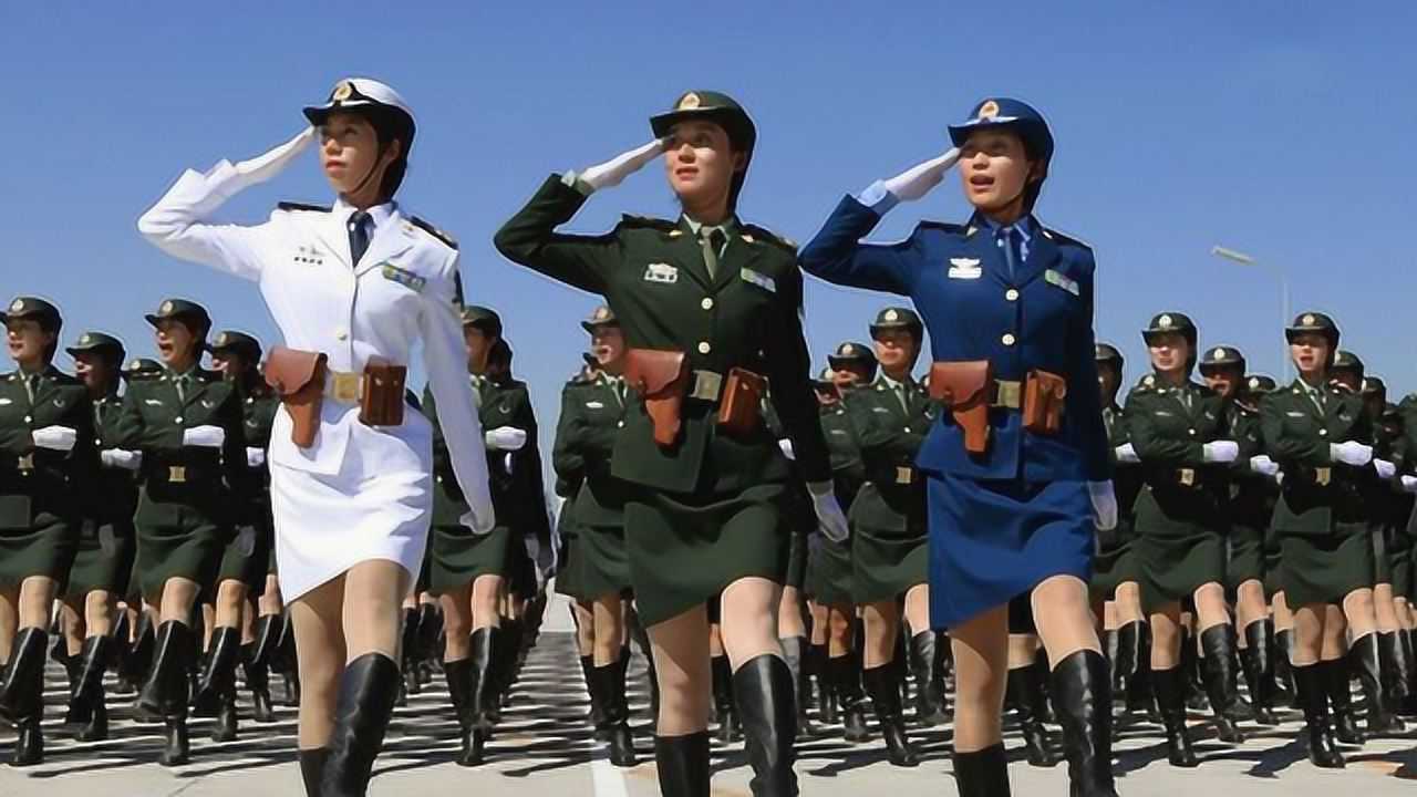 女兵方陣最靚眼 回顧中國女兵閱兵式