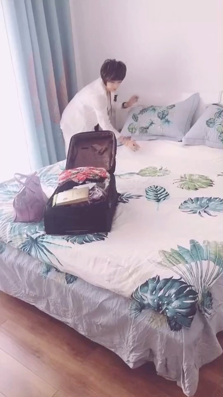 收拾行李整理好家里准备出发