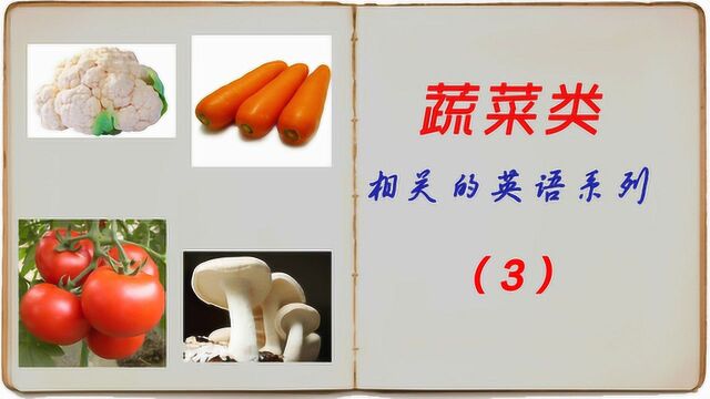 英文词汇蔬菜 vegetables(3),去超市,不懂英语不再发愁!