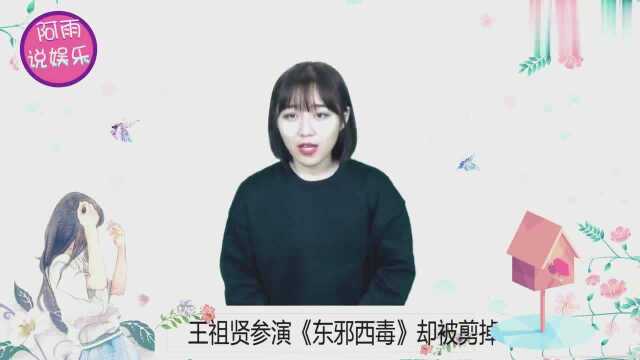 王祖贤曾经也参演了东邪西毒,但是后来却全部剪掉