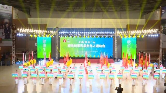 马鞍山市代表团参加省第五届老年人运动会