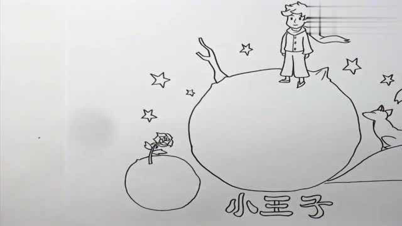 小王子主题的读书卡和小王子一起漫游宇宙赶紧动手吧