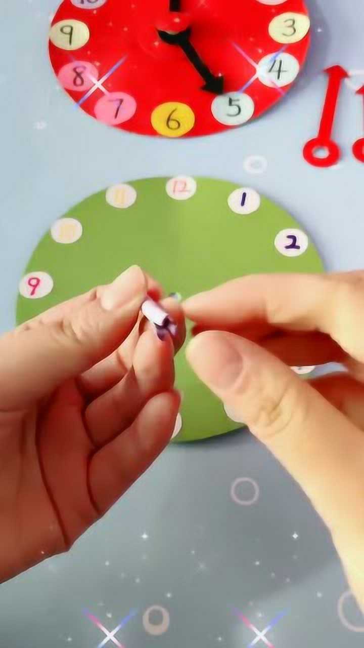 手工制作钟表教程_腾讯视频