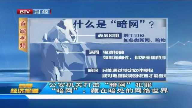 公安机关打击“暗网”犯罪 “暗网”:藏在暗处的网络世界