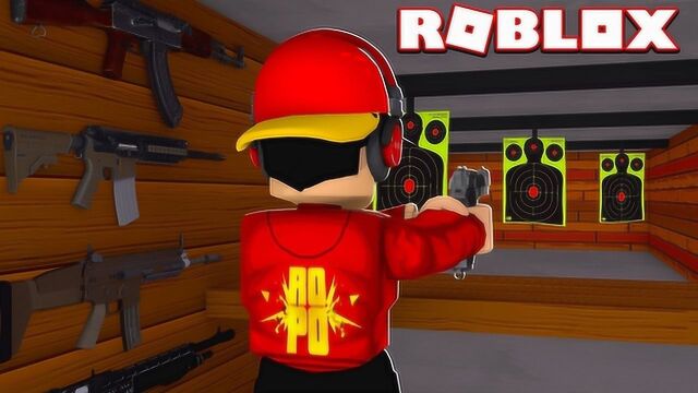 Roblox枪械模拟器!训练各种枪!竟要和坦克对打?面面解说