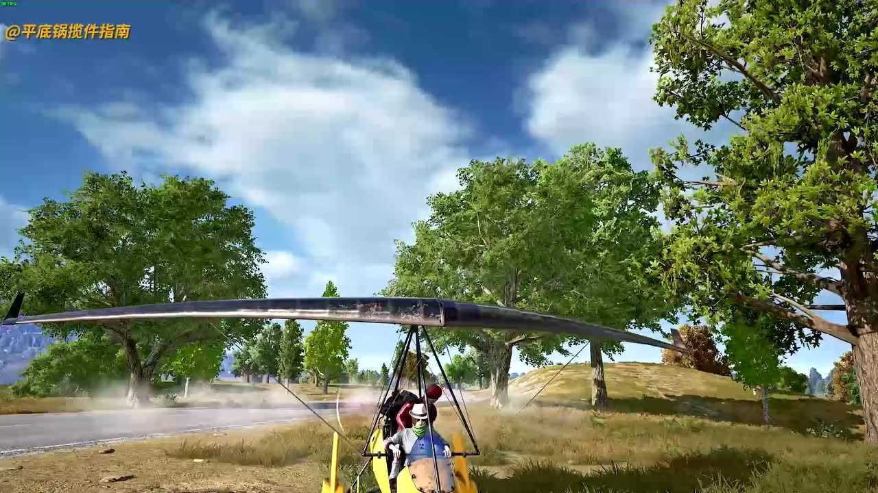 pubg滑翔机体验上天三秒就坠机真实开飞机体验附刷新点