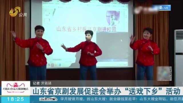 山东省京剧发展促进会举办“送戏下乡”活动 让戏迷在家门口看戏