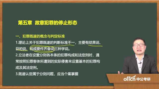 2020考研18刑法学复试 第五章 犯罪既遂的概念与判定标准