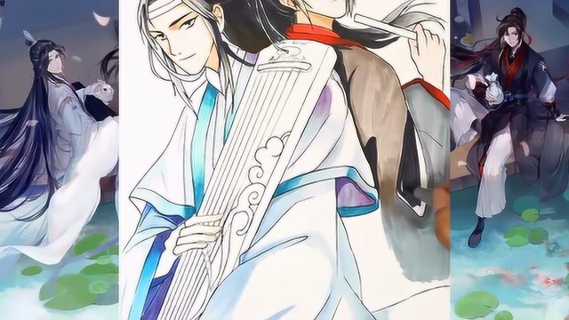 马克笔手绘《魔道祖师》忘羡,临摹图源网络,一起磕糖!