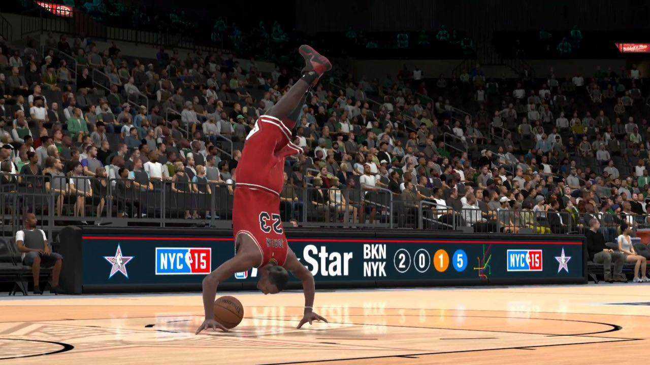 游戏nba2k乔丹扣篮大赛竟只得14分